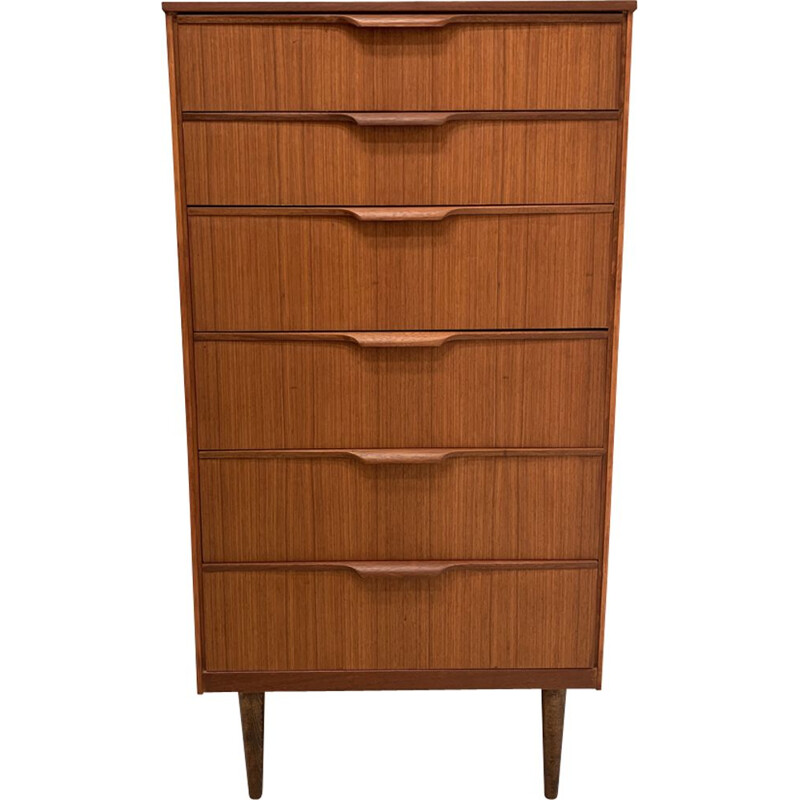 Vintage teak chest of drawers by Frank Guille for Austinsuite, 1960s