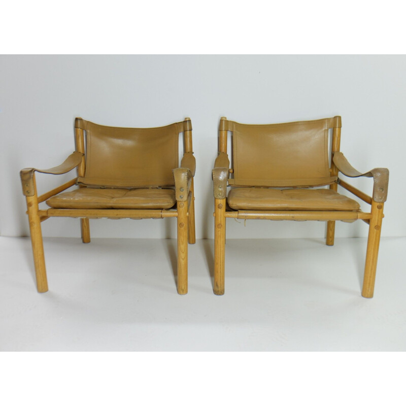 Paire de fauteuils vintage Sirocco par Arne Norell, 1965