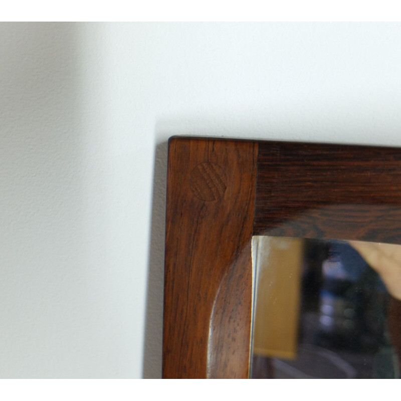 Vintage rosewood mirror, model N 165, Aksel Kjersgaard, 1960