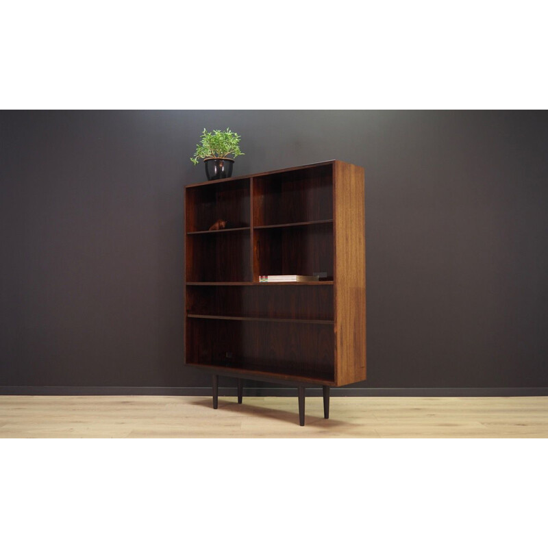 Rosewood vintage bookcase by Omann Jun, 1970s