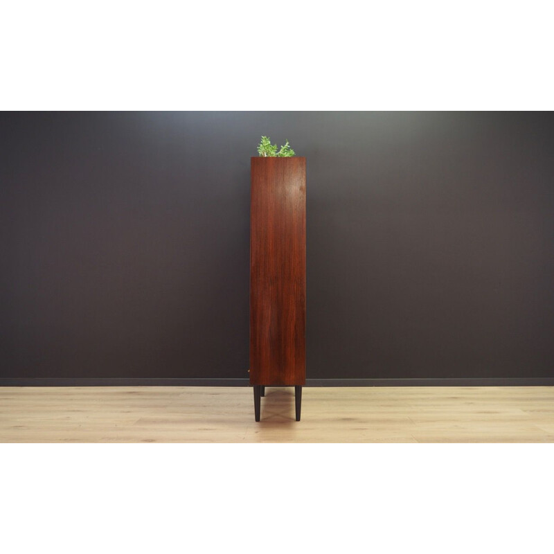 Rosewood vintage bookcase by Omann Jun, 1970s