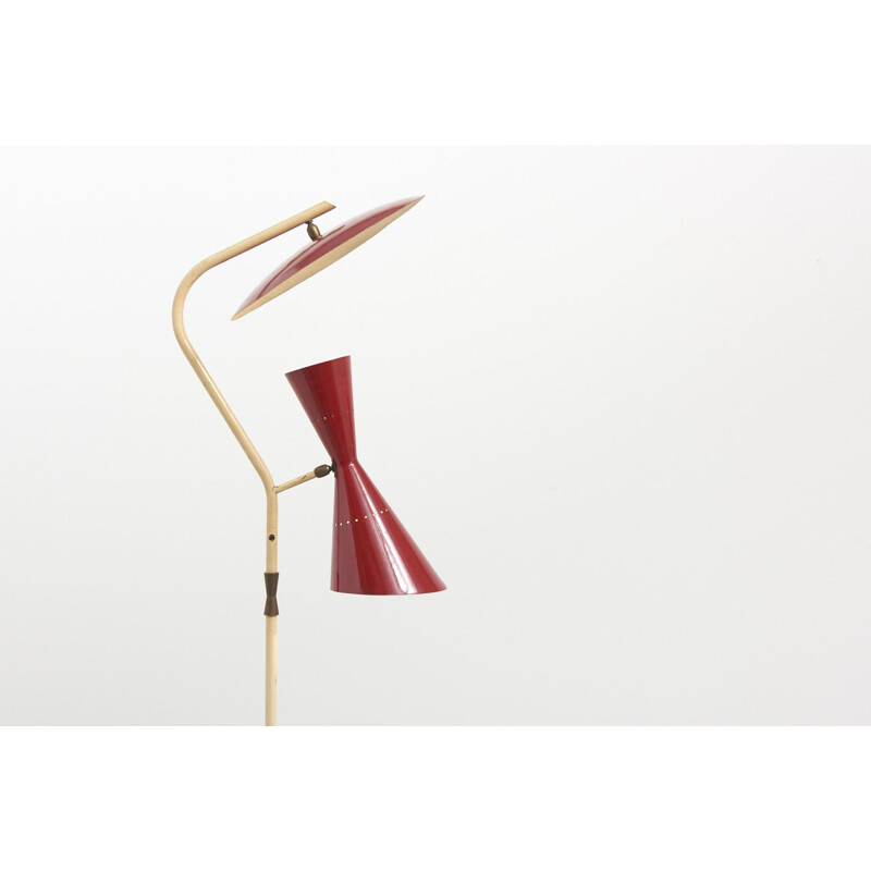 Vintage italian floor lamp with indirect lighting, 1950s