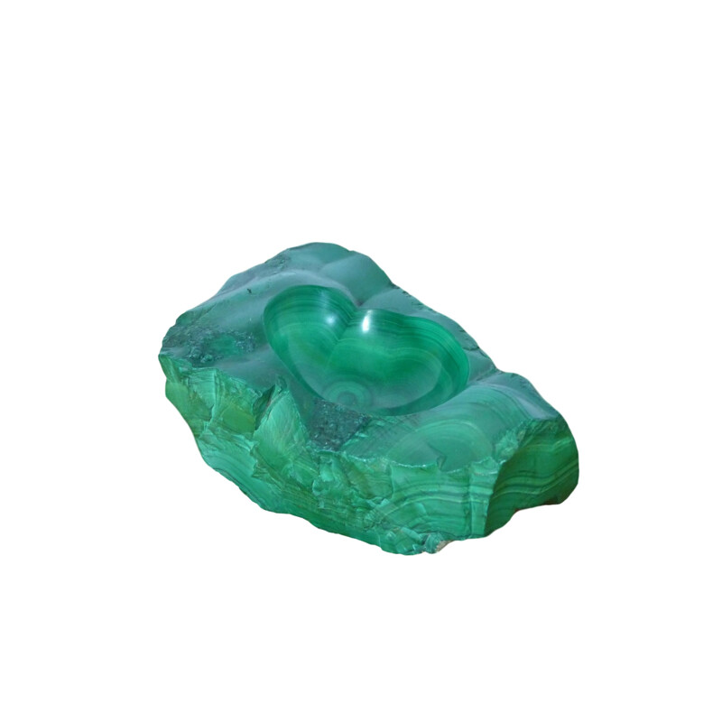 Vintage ashtray in malachite, 1950s