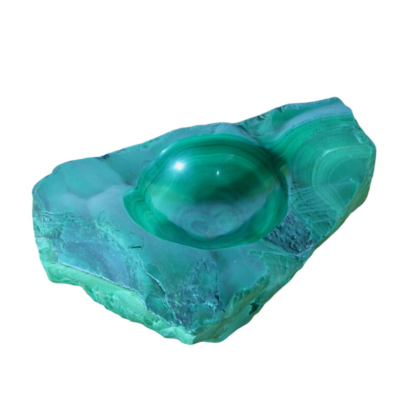 Vintage ashtray in malachite, 1950s