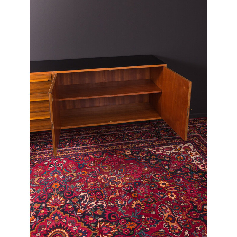 Bicolor vintage walnut sideboard, 1950s