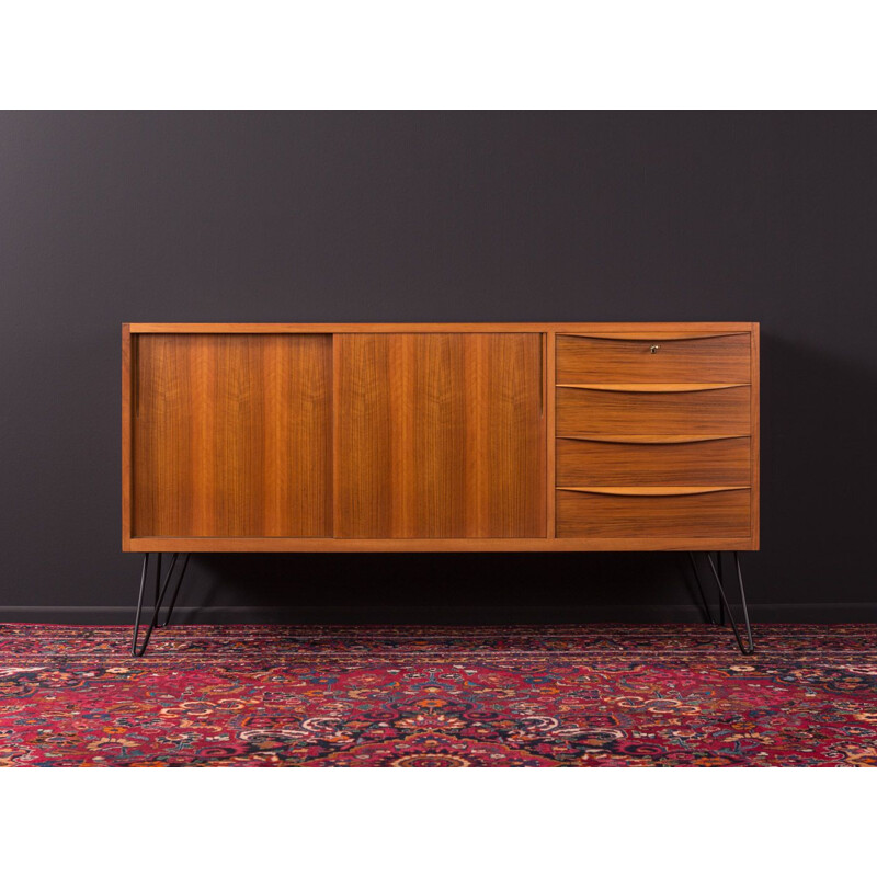 Walnut vintage sideboard, 1950s