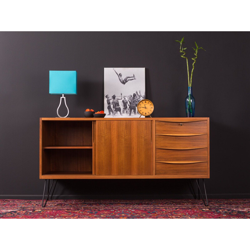 Walnut vintage sideboard, 1950s