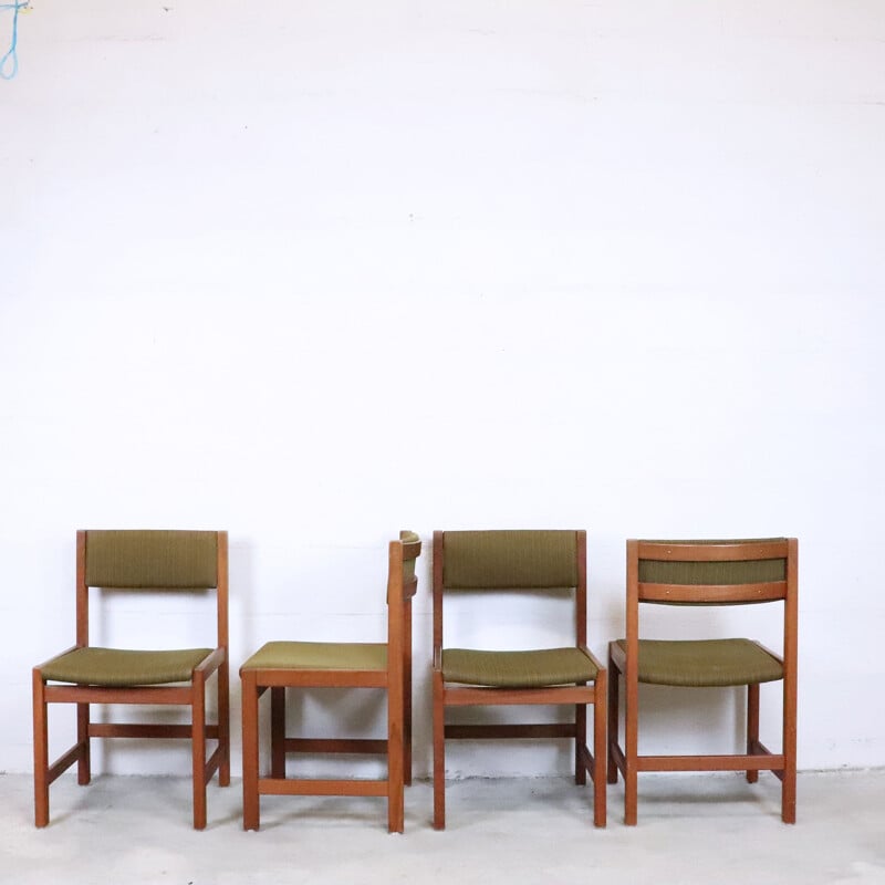 Set di 4 sedie da pranzo in teak, Svezia, 1960