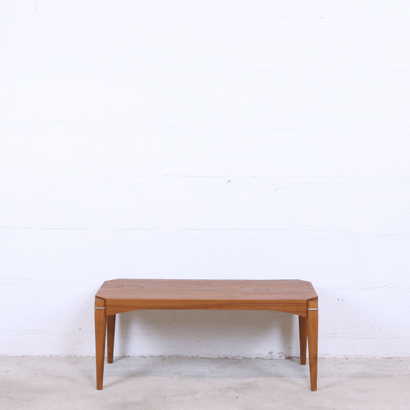 Teak and metal coffee table, 1960s