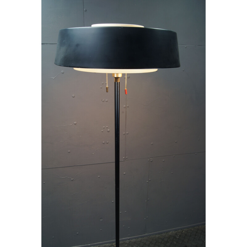 Vintage metal floor lamp by Niek Hiemstra for Evolux, 1960s