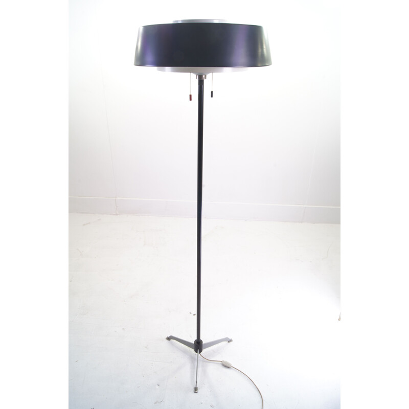 Vintage metal floor lamp by Niek Hiemstra for Evolux, 1960s