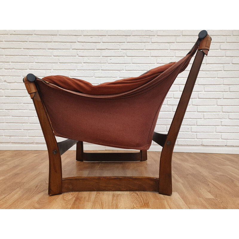 Fauteuil vintage "Trega" de Tormod Alnaes pour Sørliemøbler, 1970