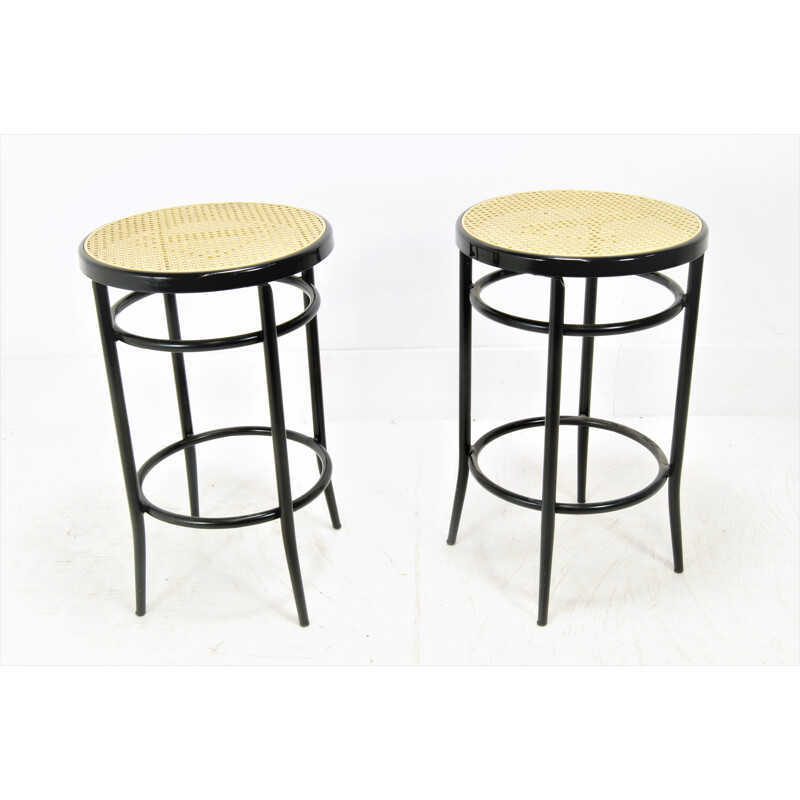 Set of 2 vintage metal bar stools by Brevetti,  Italy