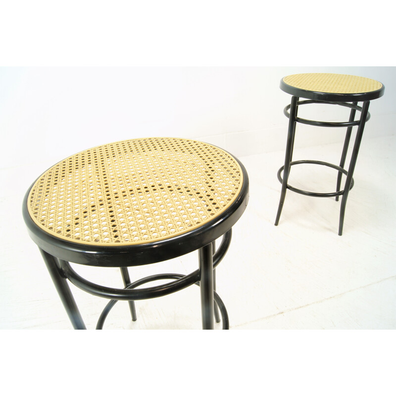 Set of 2 vintage metal bar stools by Brevetti,  Italy