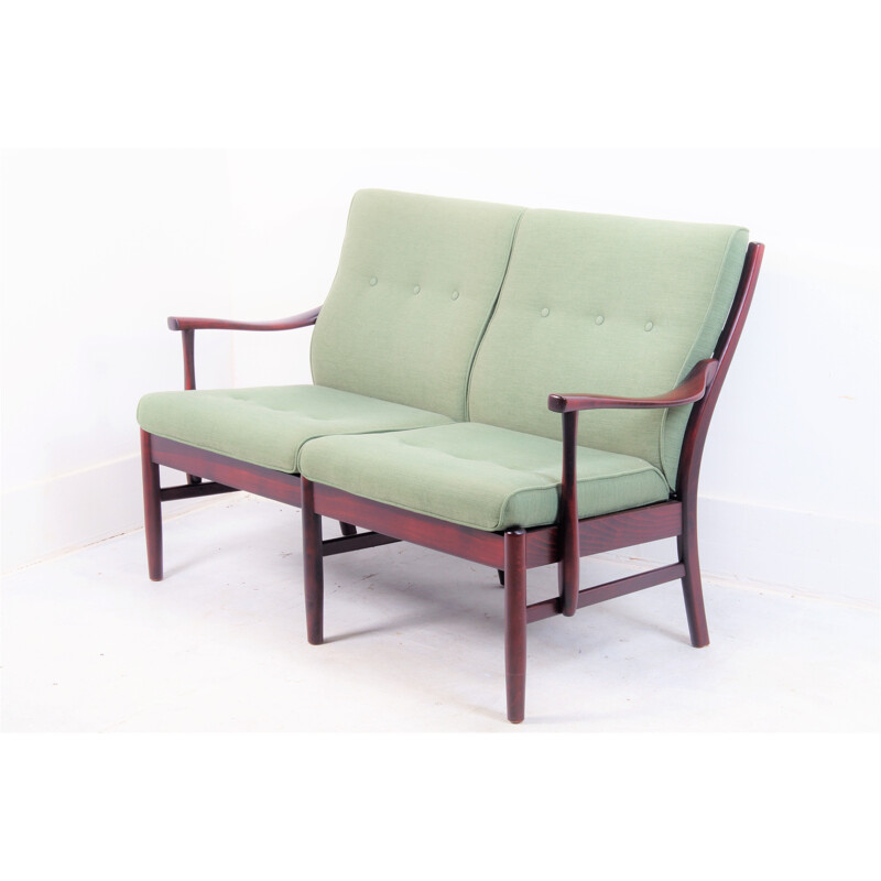 Ensemble de salon vert vintage par Farstrup, Danemark, 1990