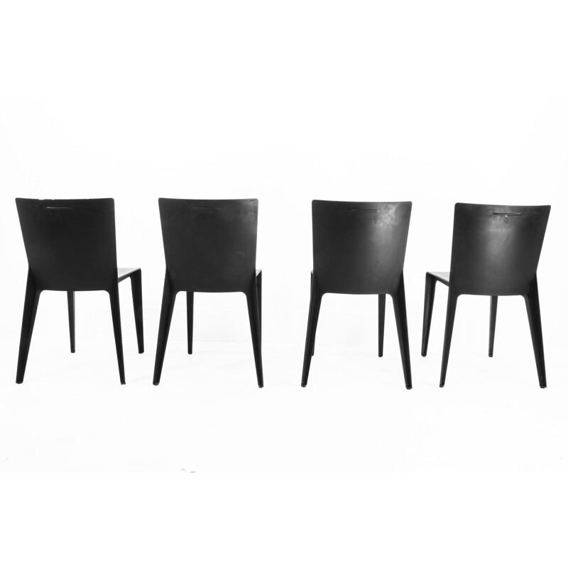 Set of 4 vintage "Alfa" chairs Hannes Wettstein for Molteni & C