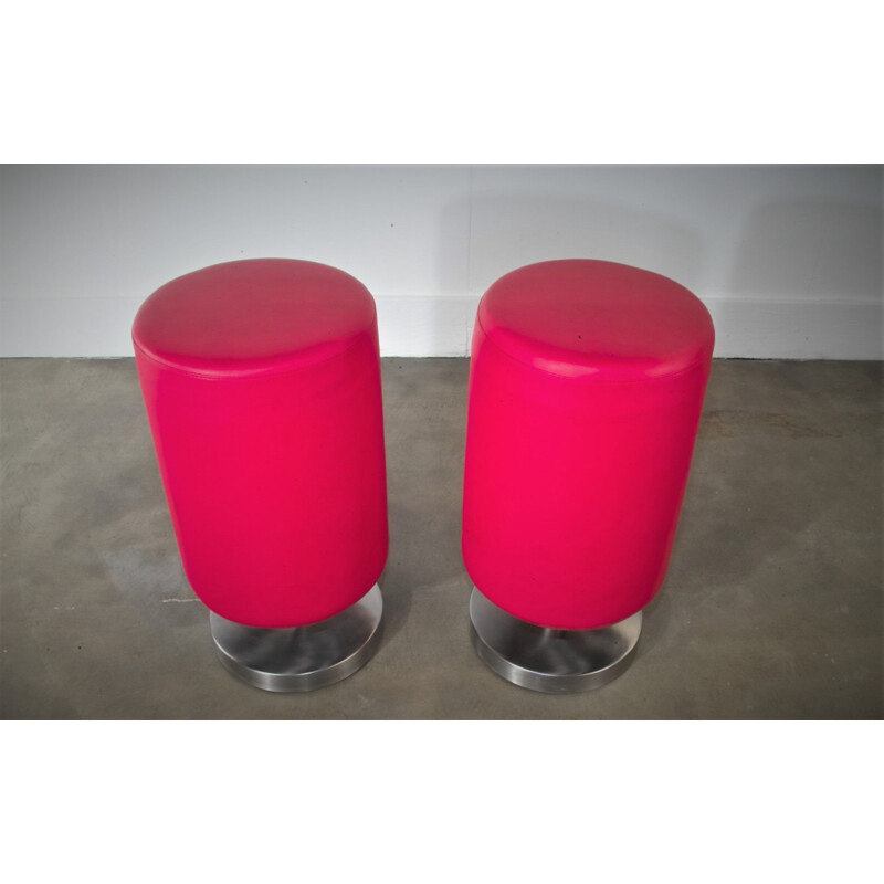 Red bar stools, Holland, 1990s