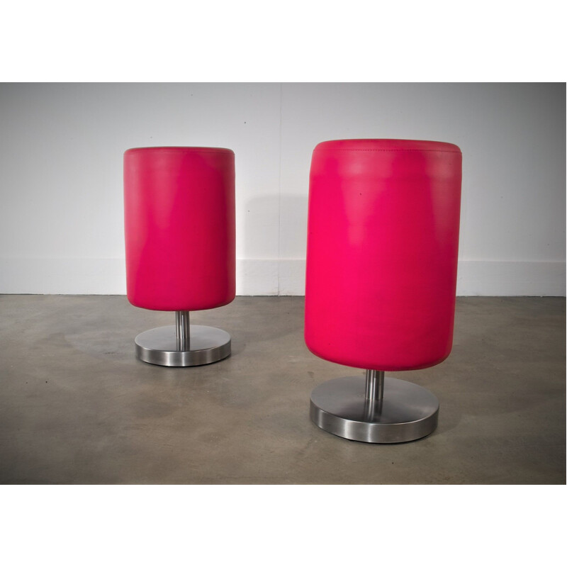 Red bar stools, Holland, 1990s