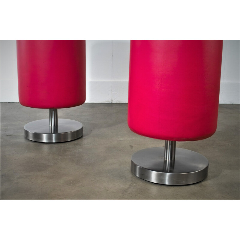 Red bar stools, Holland, 1990s