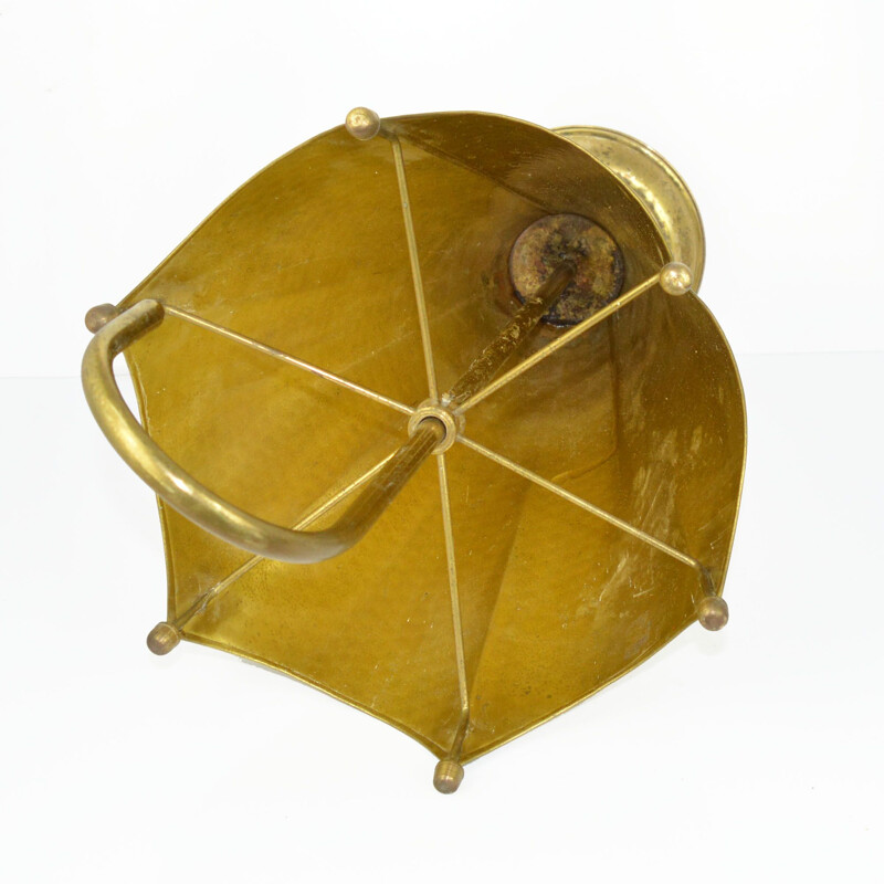 Vintage brass umbrella decoration, Germany, 1970s