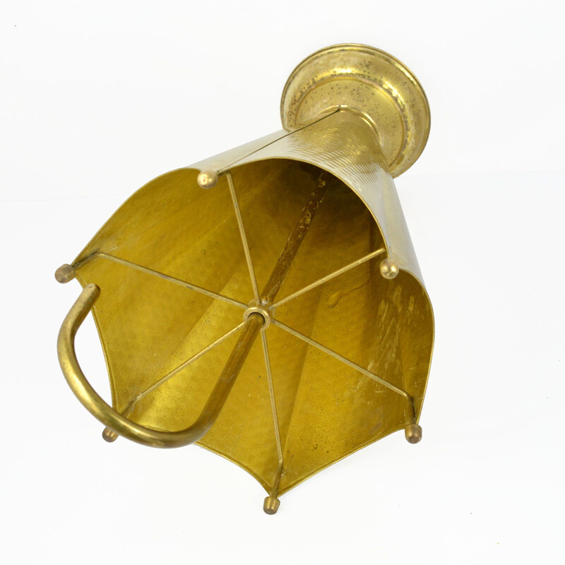 Vintage brass umbrella decoration, Germany, 1970s