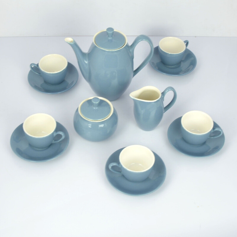 Vintage porcelain coffee service from Ditmar Urbach, Czechoslovakia, 1950s