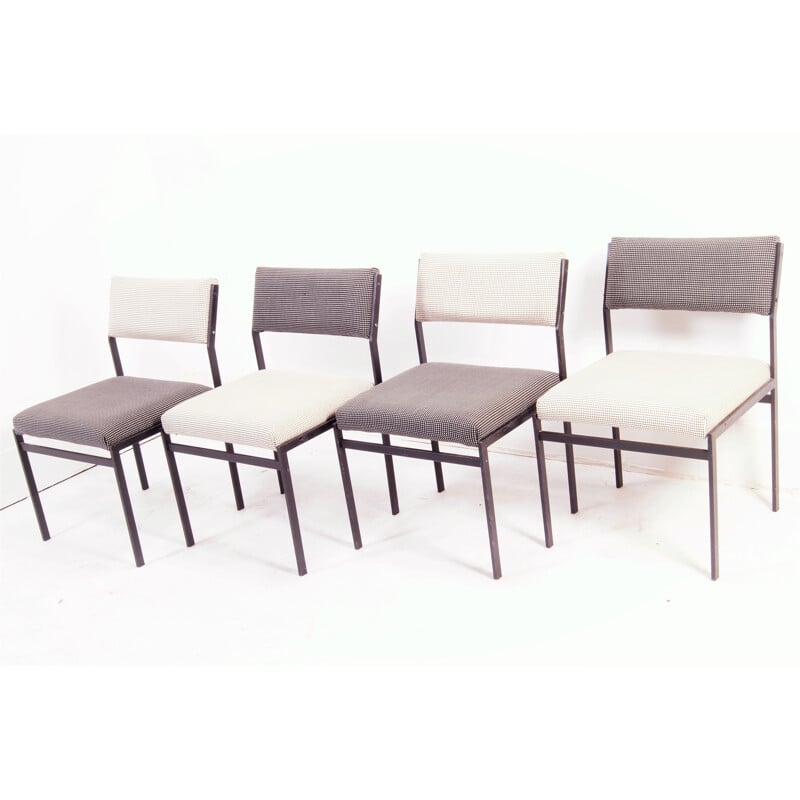 Set of 4 vintage SM07 japanese series dining chairs by Cees Braakman for Pastoe