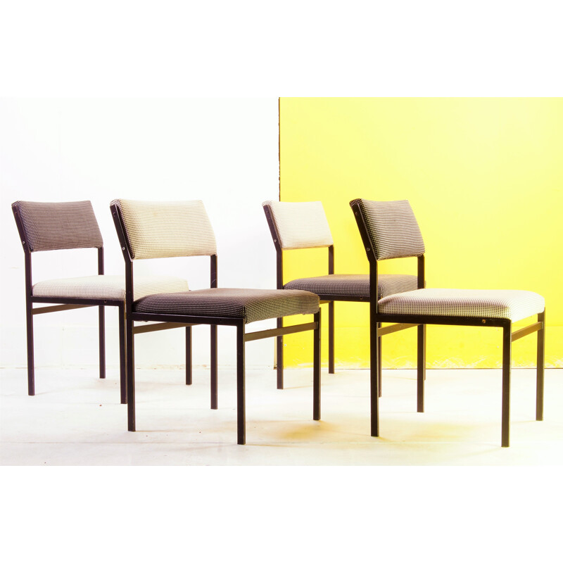 Set of 4 vintage SM07 japanese series dining chairs by Cees Braakman for Pastoe
