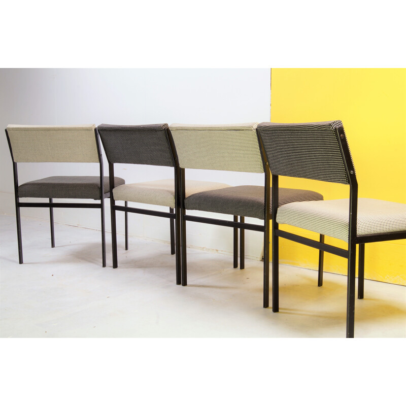 Ensemble de 4 chaises à repas vintage SM07 série japonaise par Cees Braakman pour Pastoe