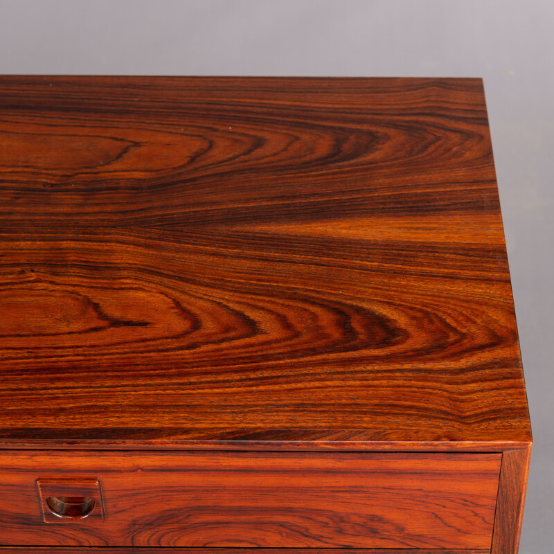 Vintage rosewood chest of drawers by E. Brouer for Brouer Møbelfabrik, 1960s