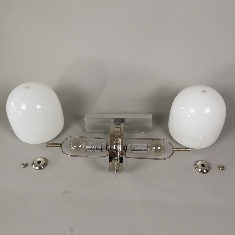 Set of 2 vintage wall lights by Carlo Nason for Mazzega. Italy, 1960-70s