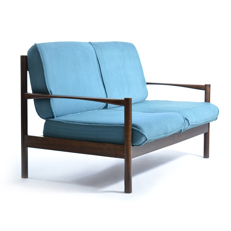 Scandinavian seating set - loveseat and two chairs in rosewood - 1960s