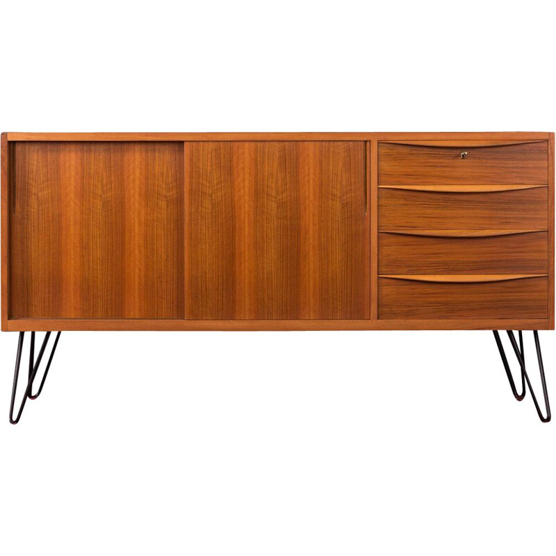 Walnut vintage sideboard, 1950s