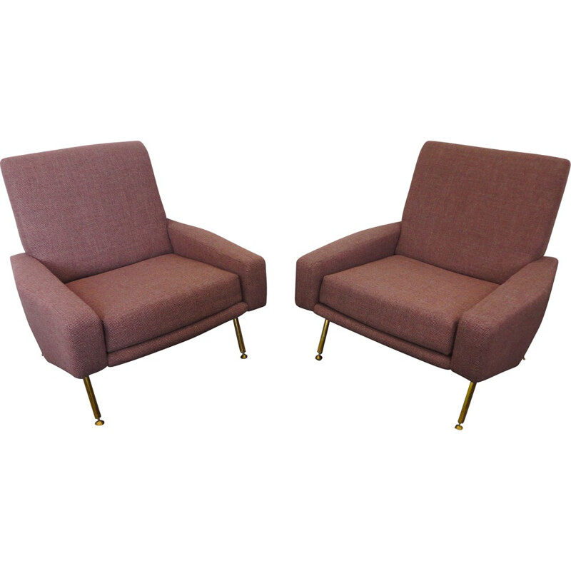 Airborne pair of Troika armchairs,  Pierre GUARICHE - 1950s