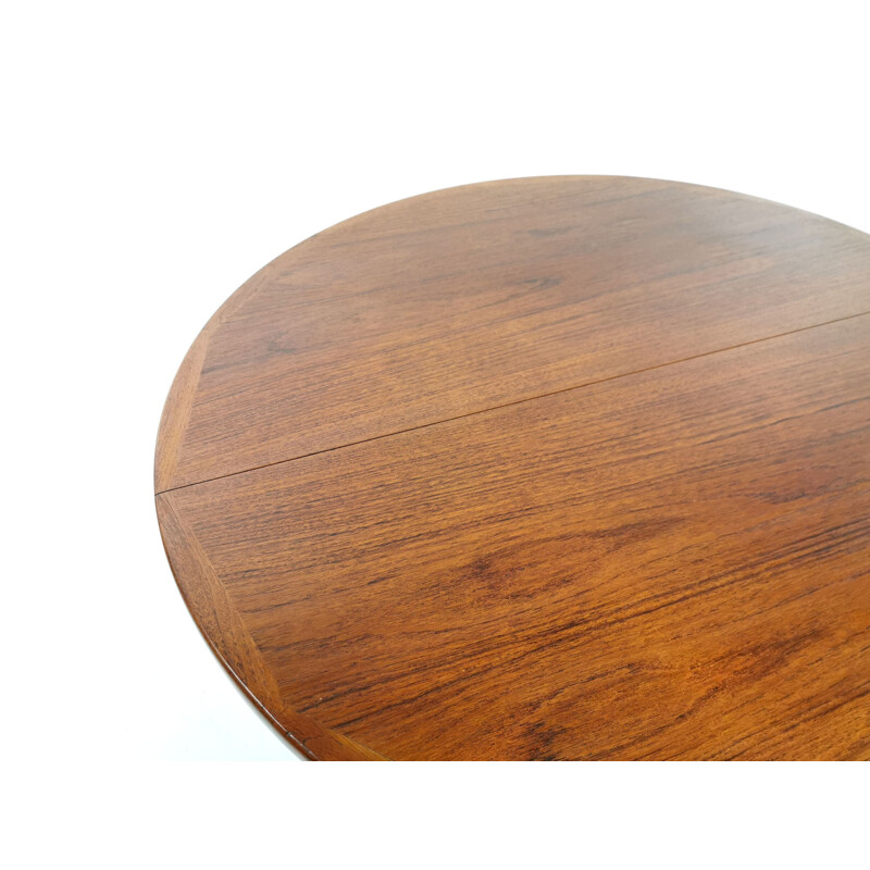 Teak vintage dining table Kofod Larsen for Faarup, 1960s 