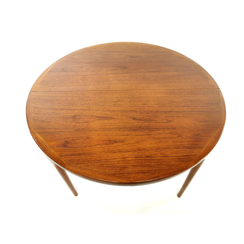 Teak vintage dining table Kofod Larsen for Faarup, 1960s 