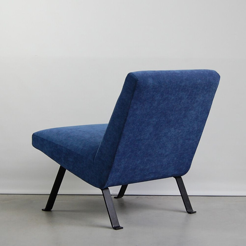 Vintage low chair 740 by Joseph André Motte for Steiner 1960