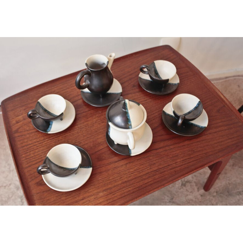 Vintage coffee set de Luc de Vallauris 