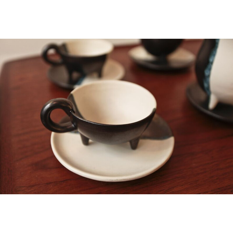 Vintage coffee set de Luc de Vallauris 