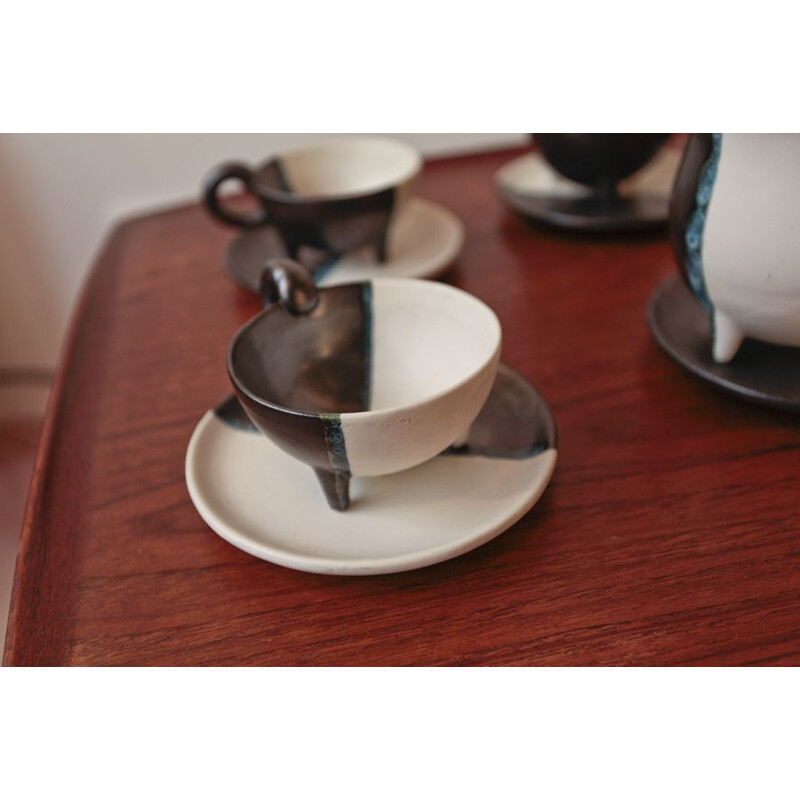 Vintage coffee set de Luc de Vallauris 