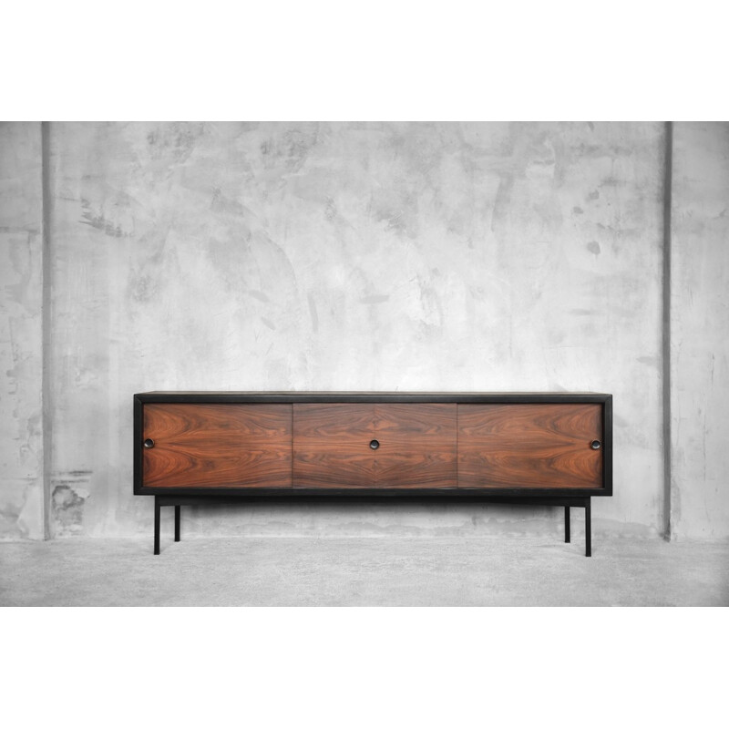 Vintage Danish Modern Sideboard, in Rosewood & Birch 1960s