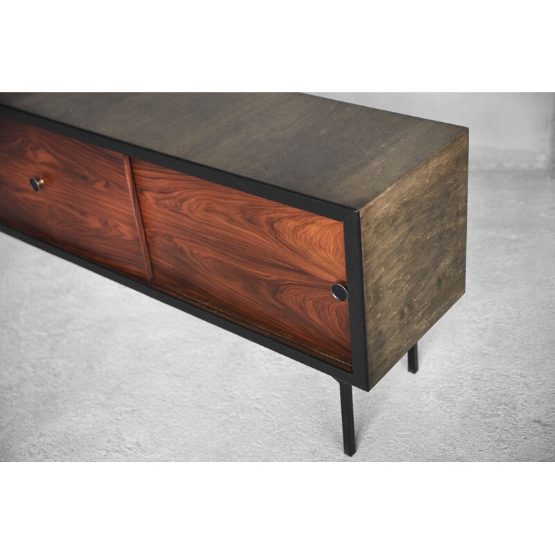 Vintage Danish Modern Sideboard, in Rosewood & Birch 1960s