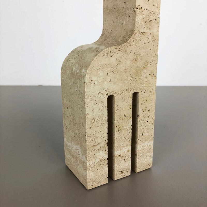 Vintage Modernist Travertine Marble Giraffe Figure by Fratelli Mannelli, Italy, 1970s