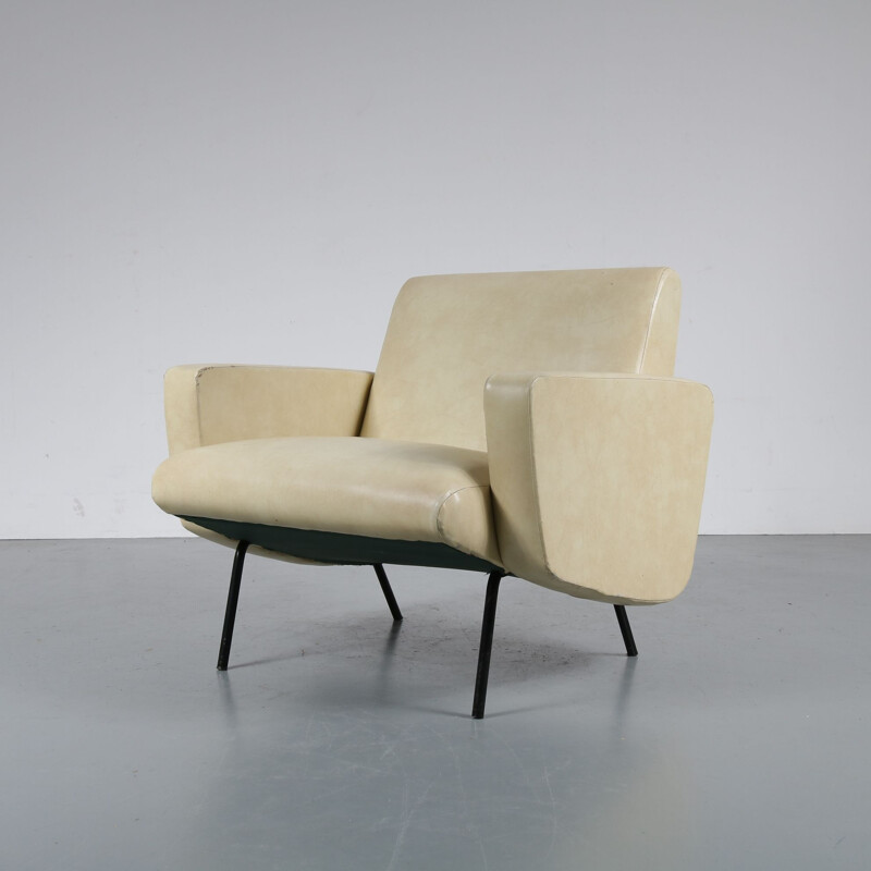 Vintage "Breda" armchair by Pierre Guariche from by Meurop, Belgium, 1960s