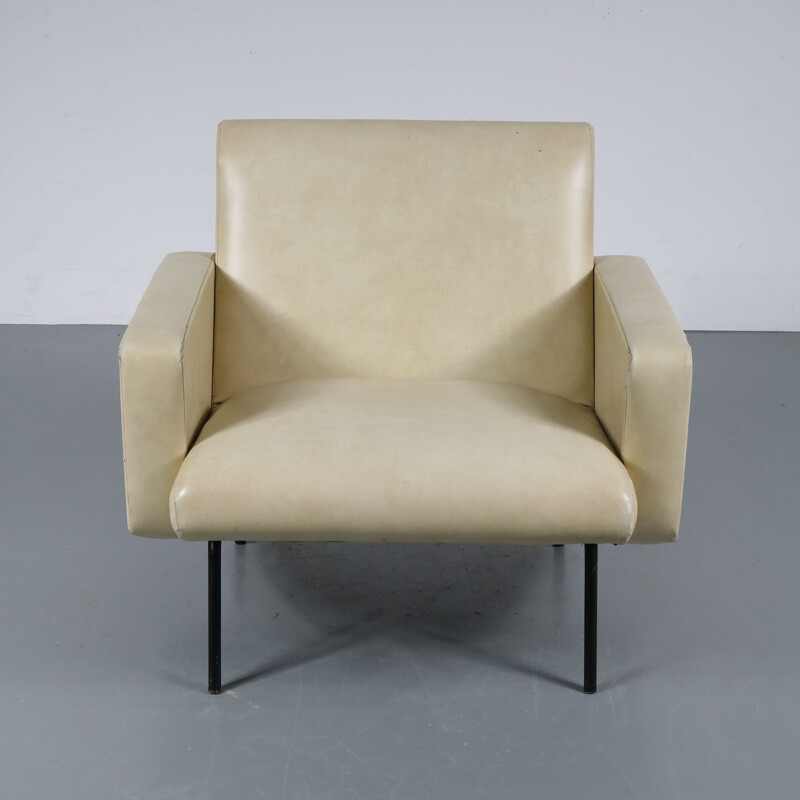 Vintage "Breda" armchair by Pierre Guariche from by Meurop, Belgium, 1960s