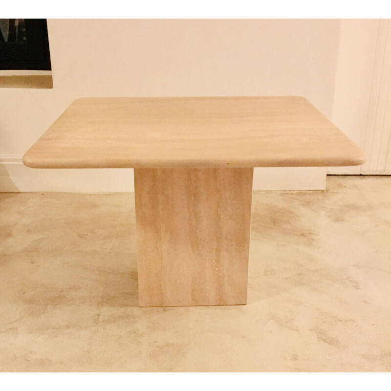 Vintage travertine coffee table, 1970s