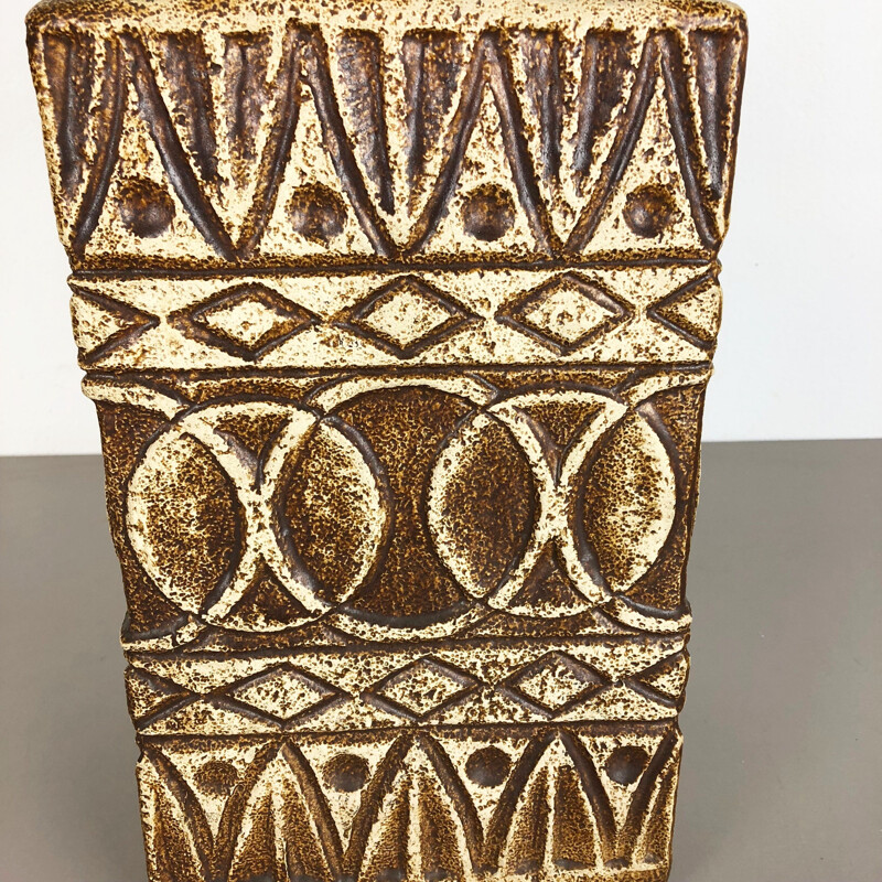 Vintage vaso de cerâmica da Bodo Mans of bay Ceramics, Alemanha, 1970
