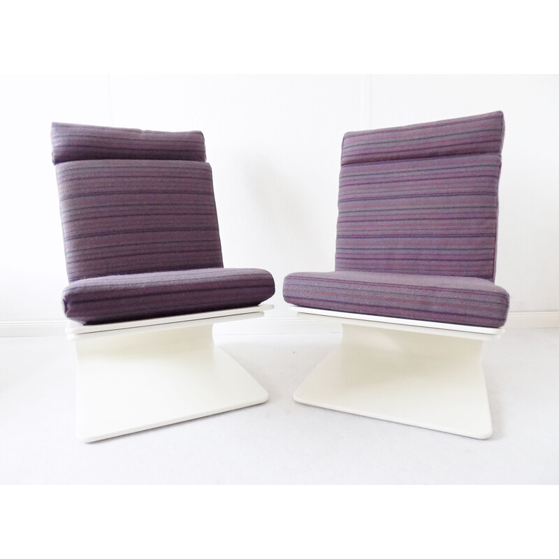 Set of 2 vintage swinging armchairs by Peter Ghyczy from COR, 1970s