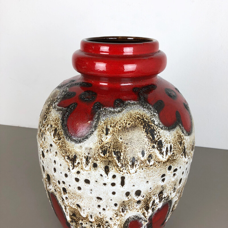 Vase en potterie vintage 280-42 de Scheurich, 1970