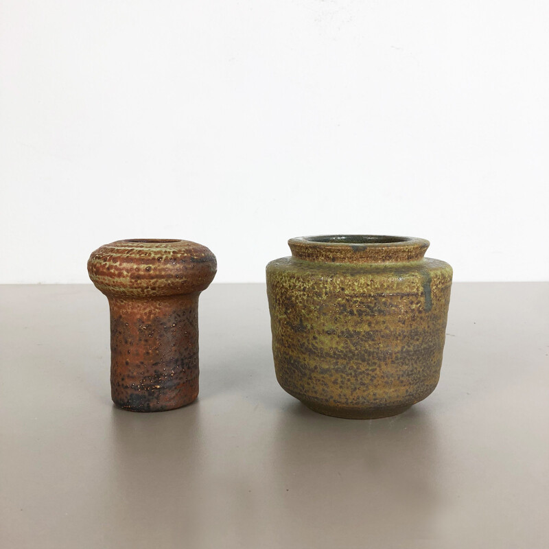 Pair of vintage ceramic vases by Piet Knepper for Mobach, Netherlands 1970